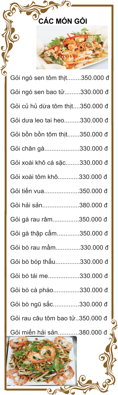 menu-gỏi